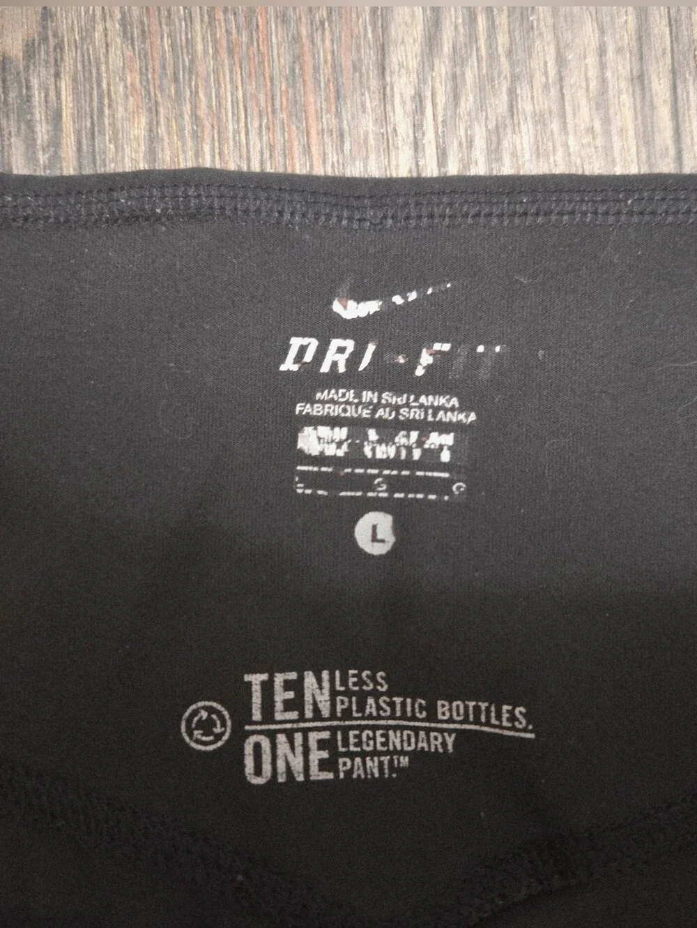 Nike. Black Wide-Leg Crop Yoga Pants - Picture 6 of 9